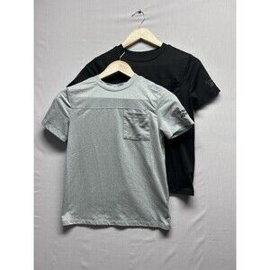 Reebok Boys 10 Casual One Pocket T Shirts Lot Of 2 Black Grey Barely Worn